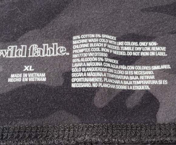 Wild Fable Black/Grey Camo Leggings Size XL - Picture 10 of 10